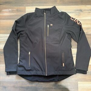 Cinch Womens Black Smooth Concealed Carry Textured Bonded Jacket SZ L MAJ9866030